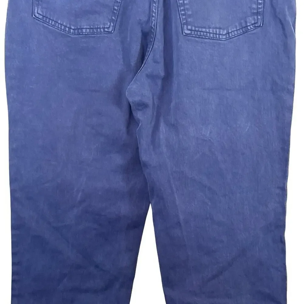 Everlane The Way High Curvy Jeans Organic Cotton Violet Ankle Tapered sz 32